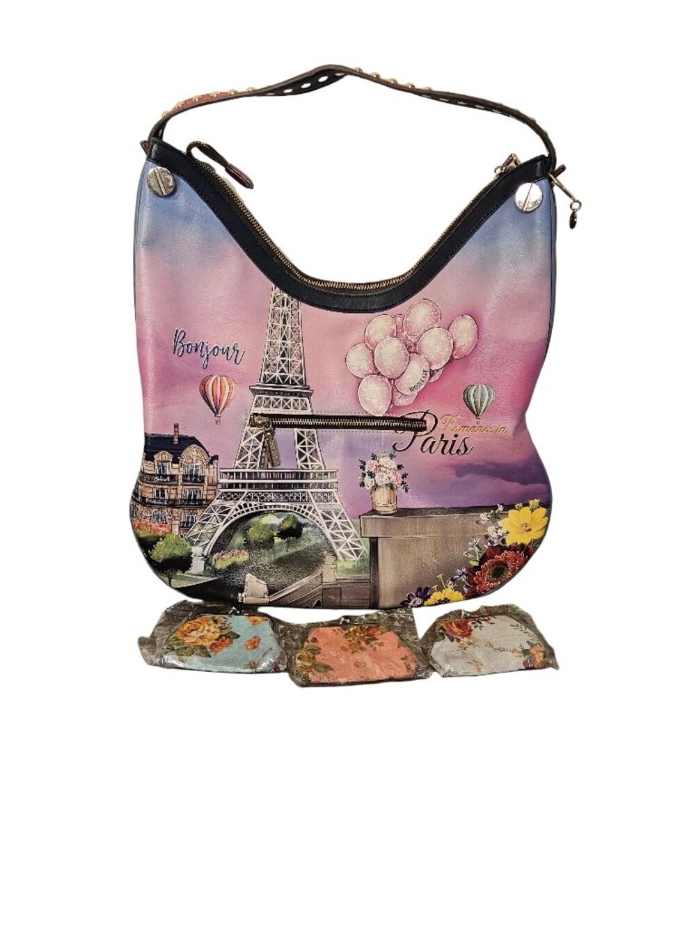 Nicole Lee USA "Romance in Paris" Hobo Bag -- ITEM #2415